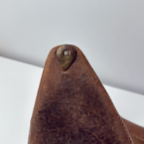 Vintage Rene Mancini Tan Textured Heels - Picture 7 of 10